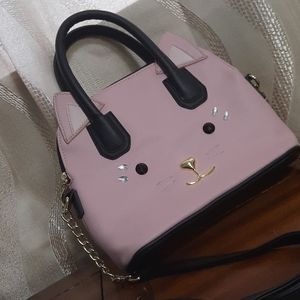 Luv Betsey - Betsey Johnson pink cat crossbody bag